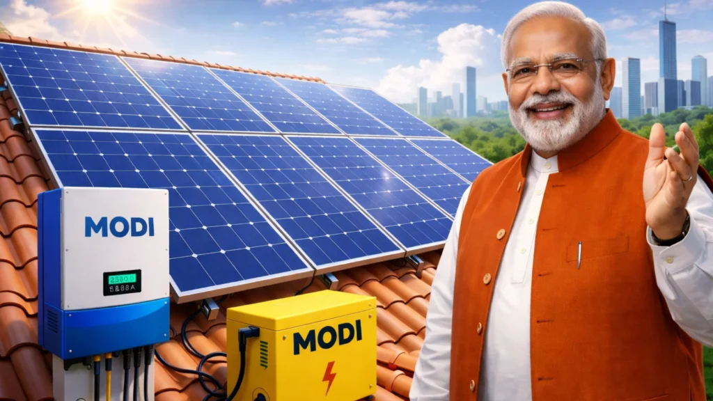 Modi Solar Panel Scheme
