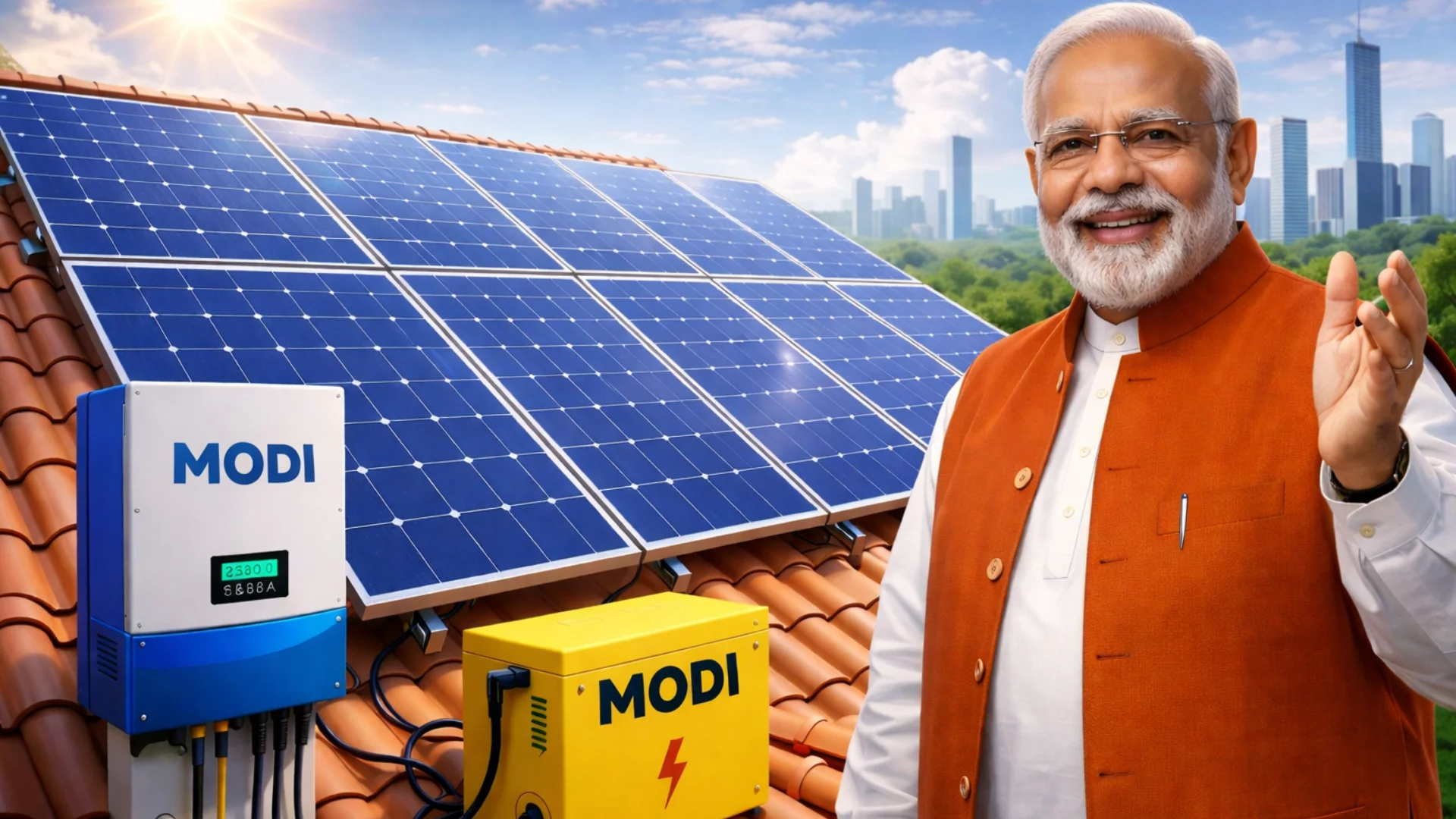 Modi Solar Panel Scheme